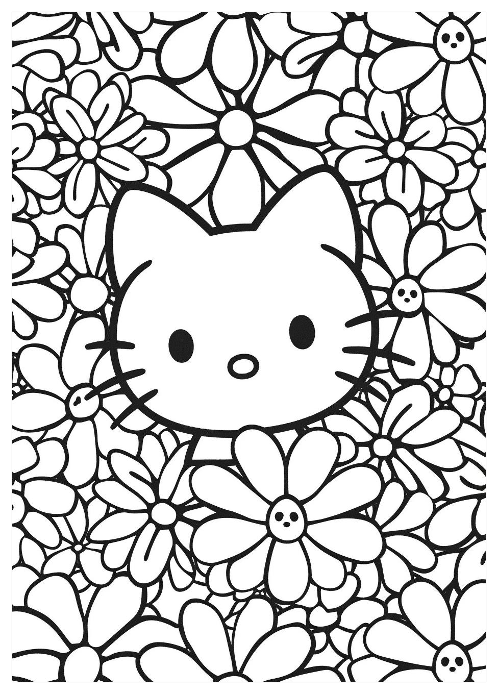 Hello Kitty Coloring Pages-5