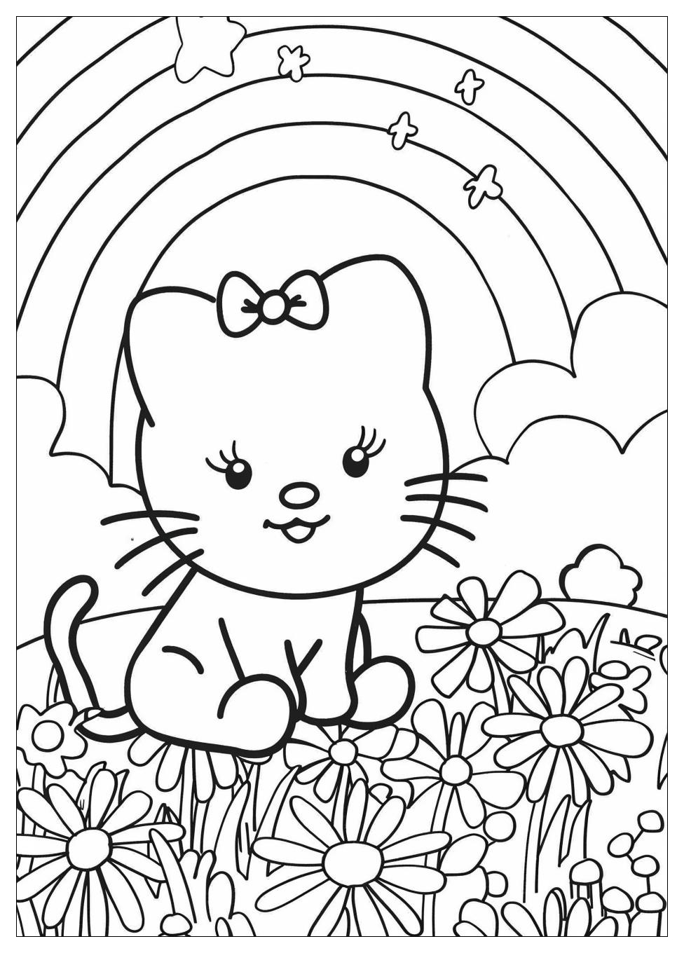 Hello Kitty Coloring Pages-8