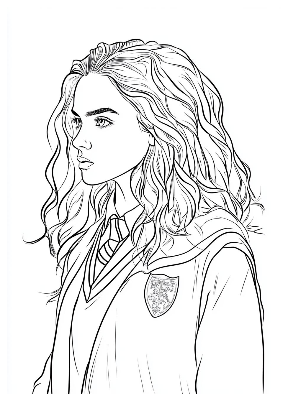 Hermione Coloring Pages-1