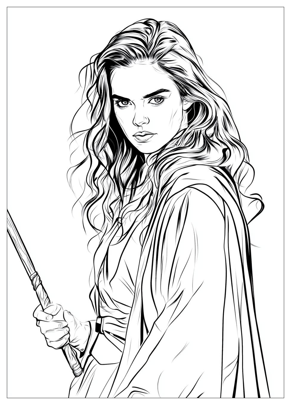 Hermione Coloring Pages-18