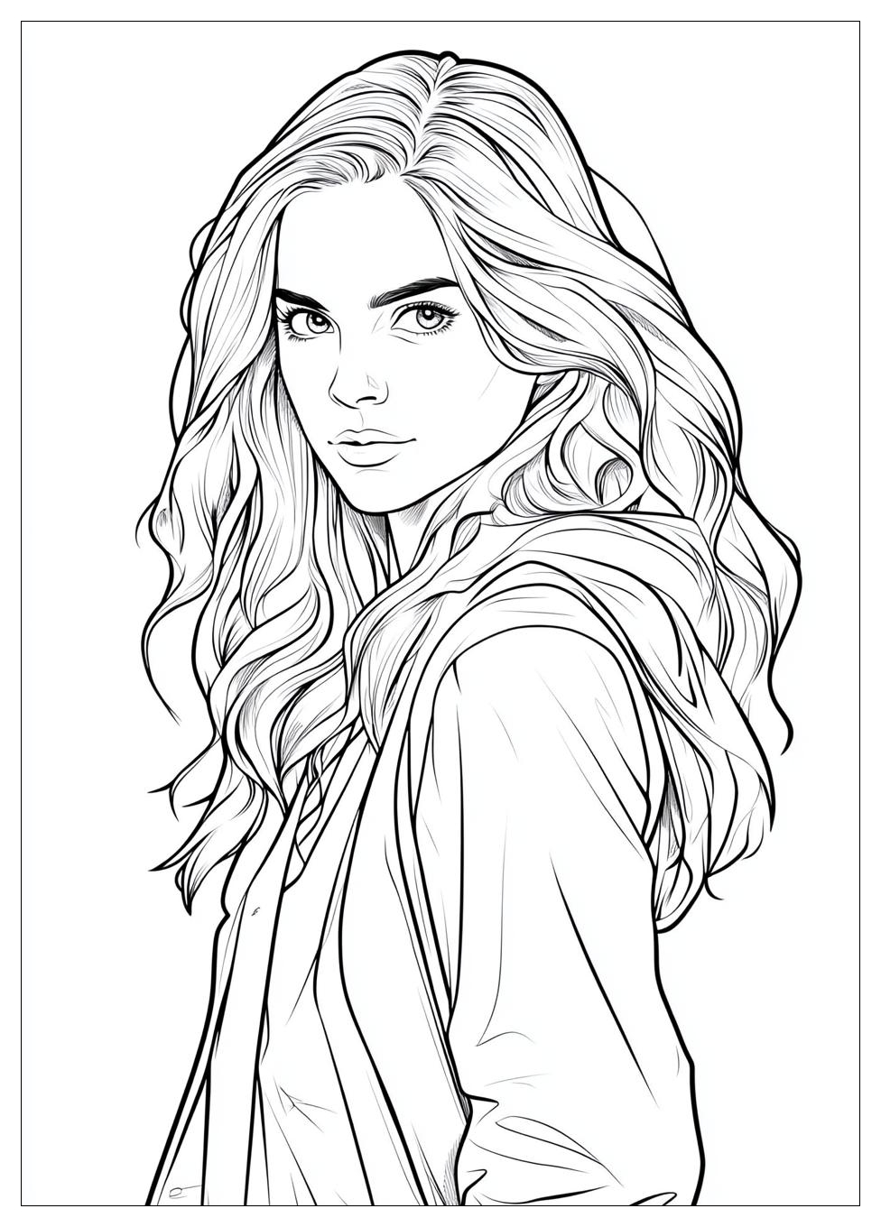 Hermione Coloring Pages-2