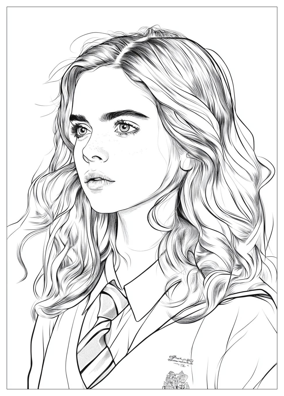 Hermione Coloring Pages-3