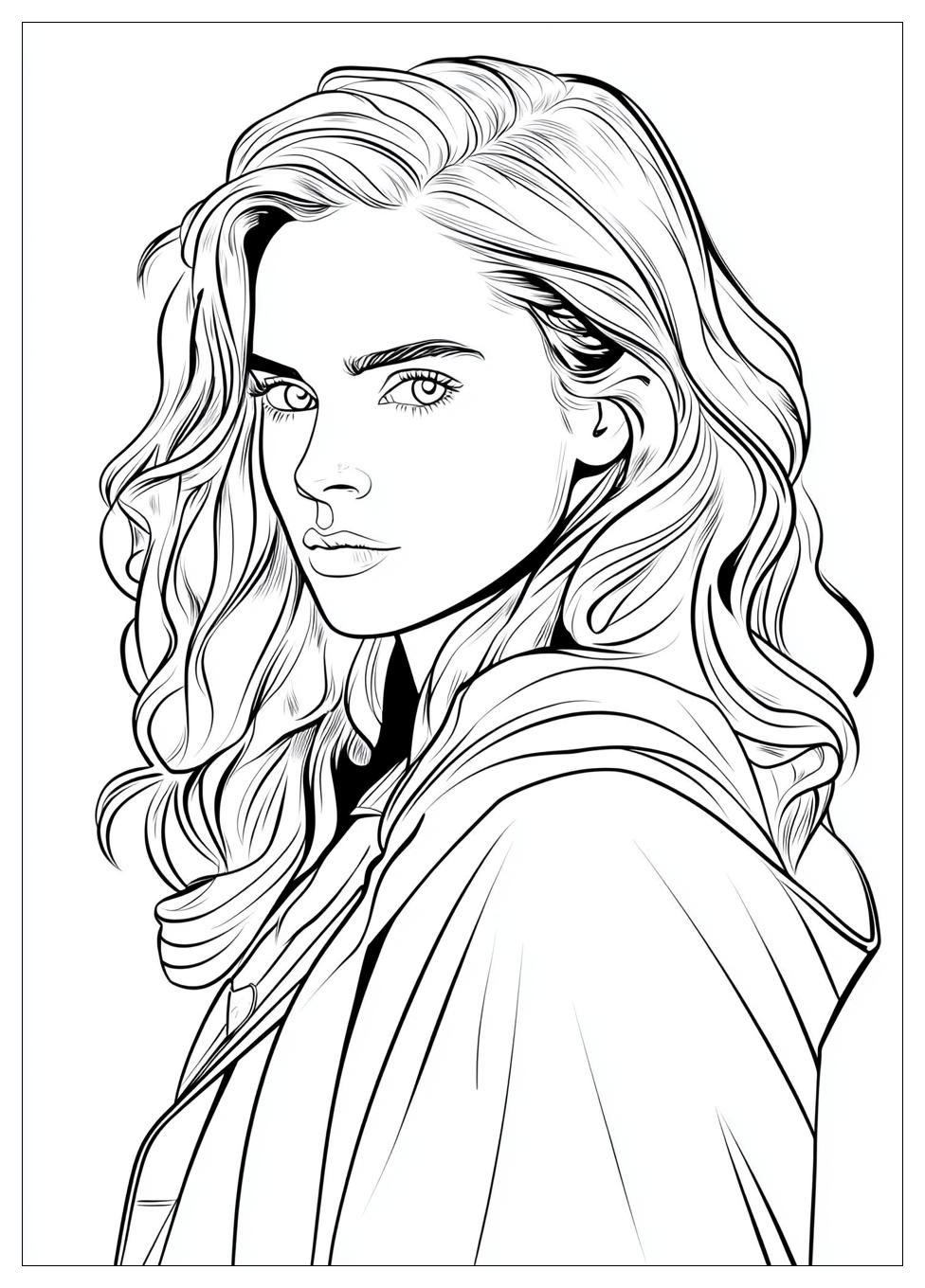Hermione Coloring Pages-4