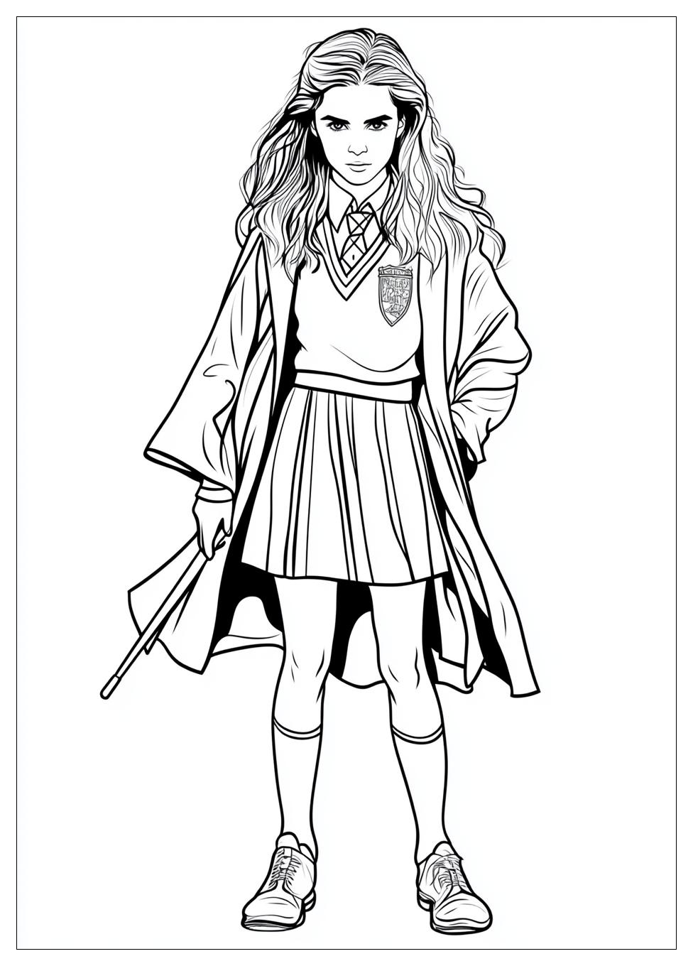 Hermione Coloring Pages-5