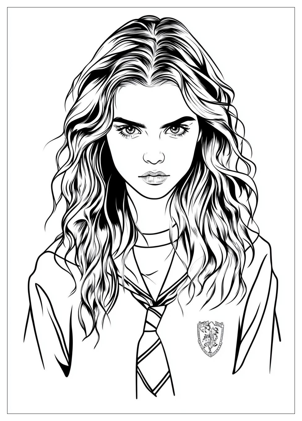 Hermione Coloring Pages-6