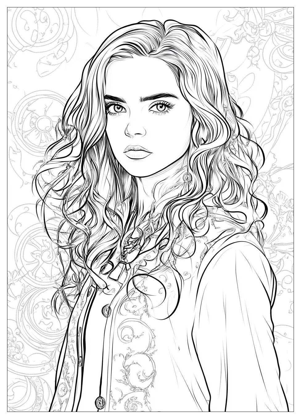 Hermione Coloring Pages-7