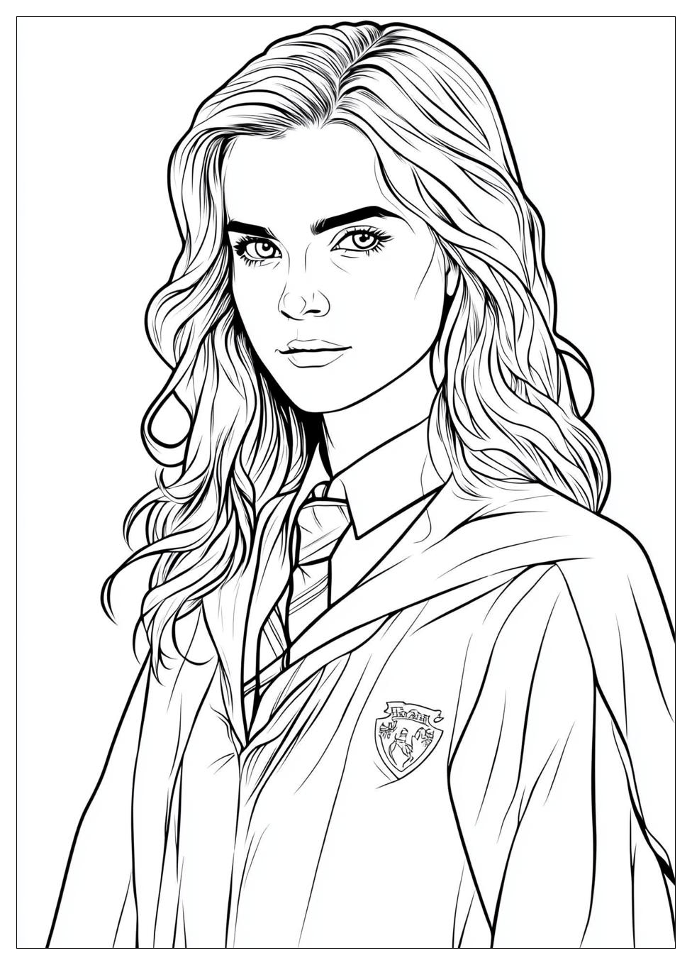 Hermione Coloring Pages-8