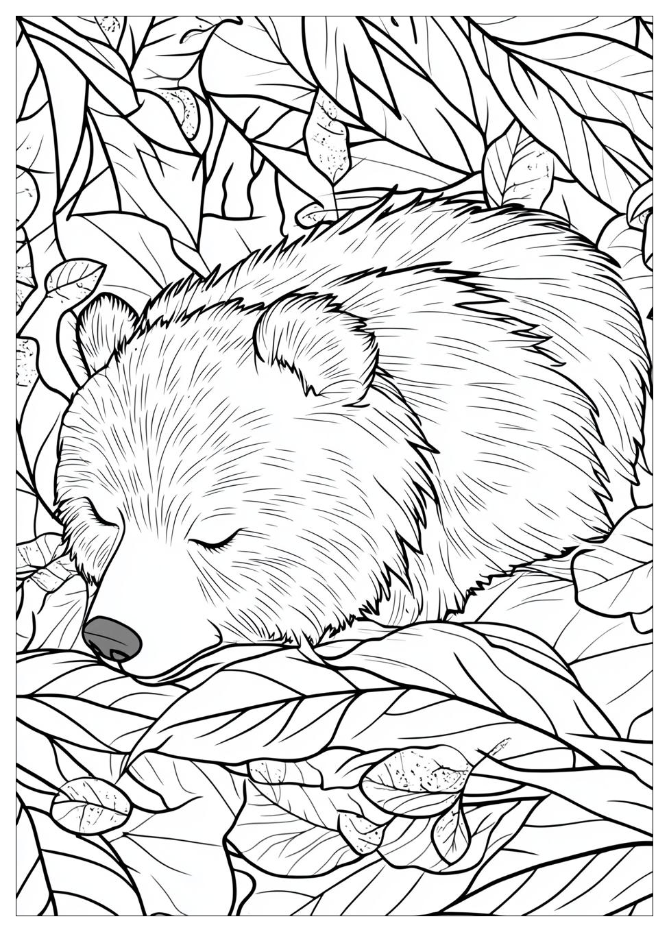 Hibernation Coloring Pages-1