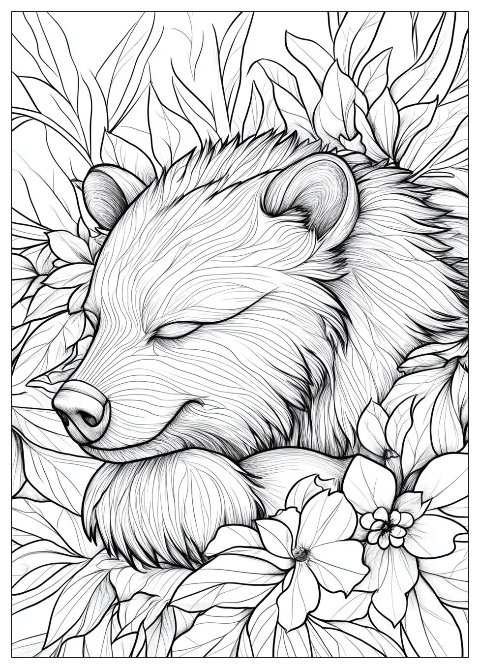 Hibernation Coloring Pages-15
