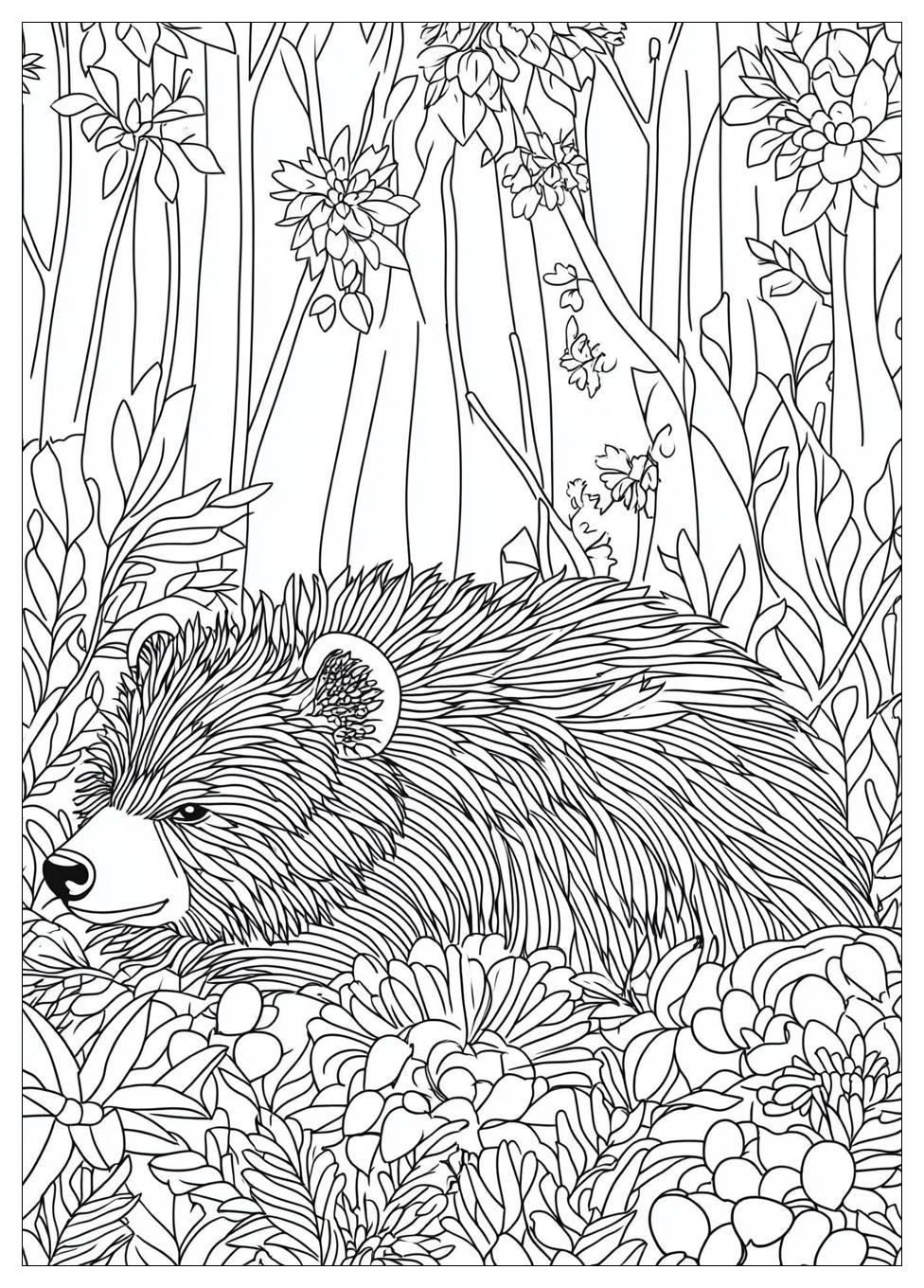 Hibernation Coloring Pages-16