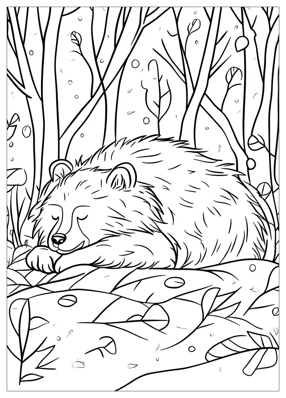 Hibernation Coloring Pages-2