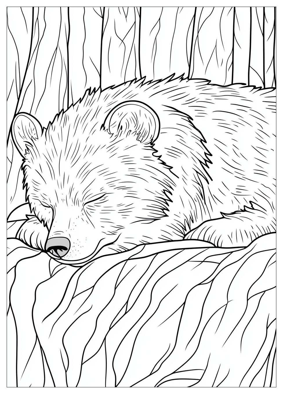 Hibernation Coloring Pages-7