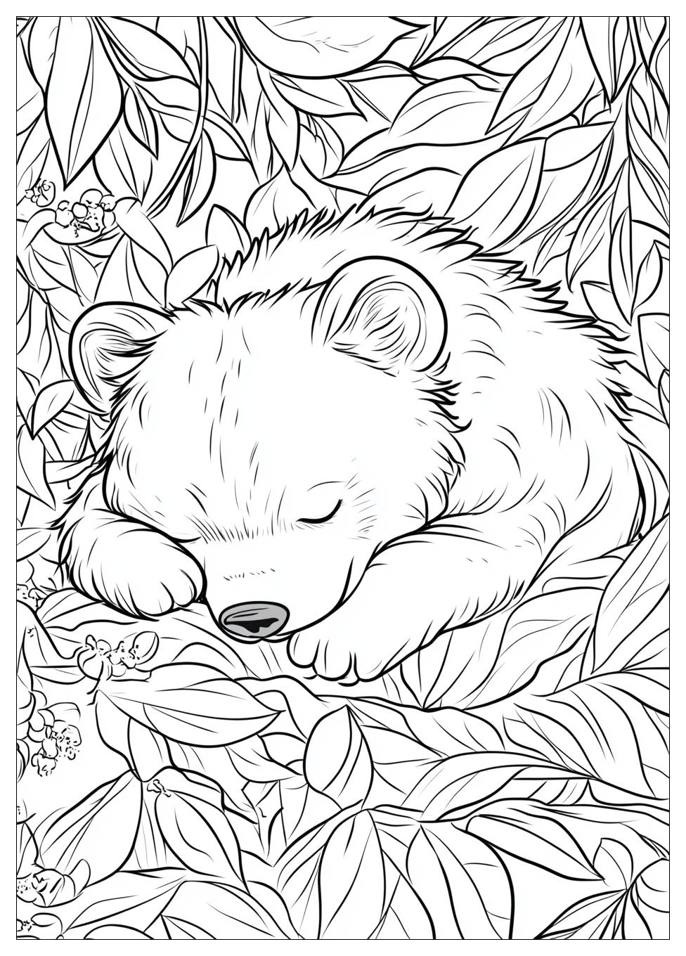 Hibernation Coloring Pages-8
