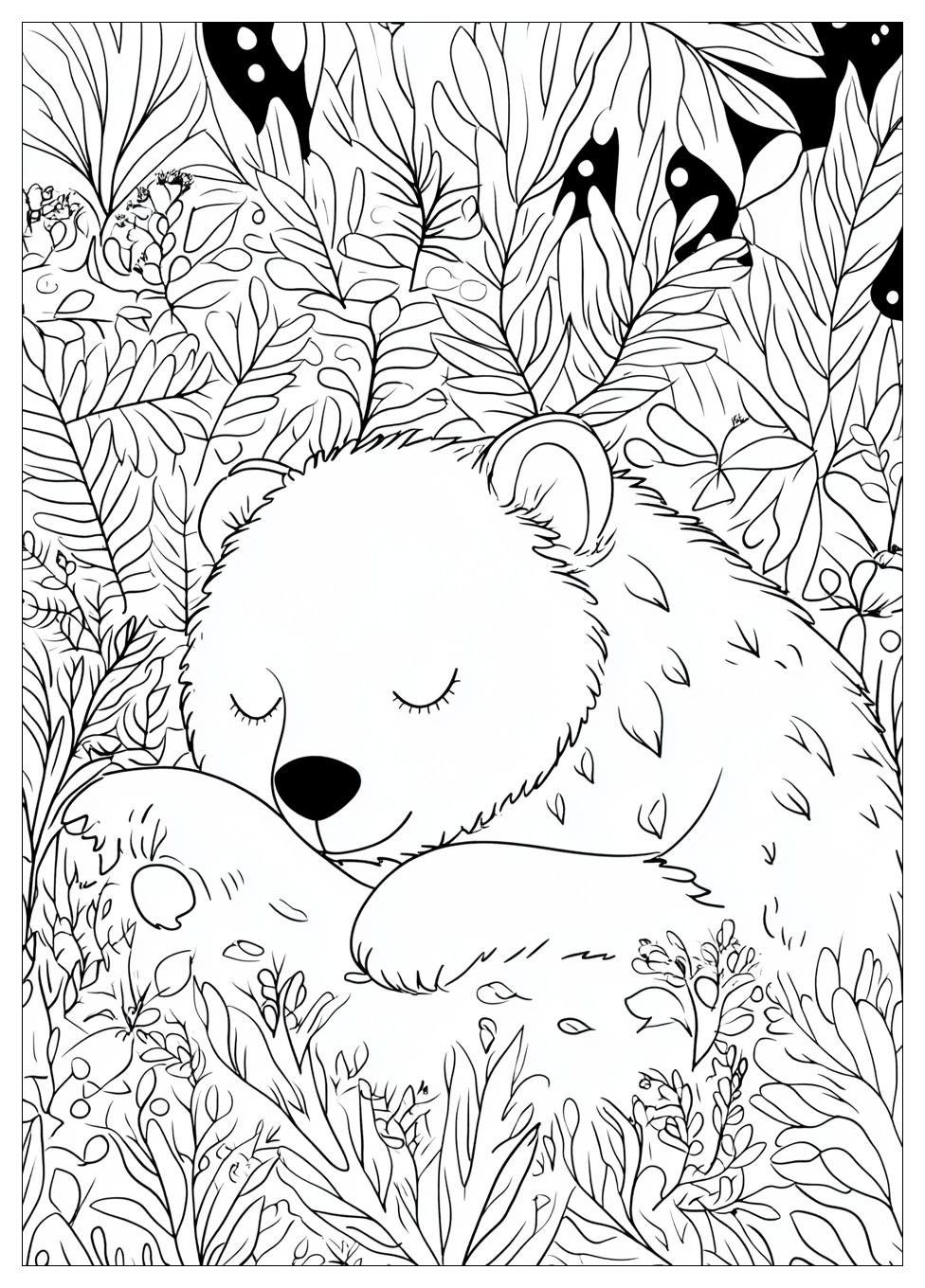 Hibernation Coloring Pages-9
