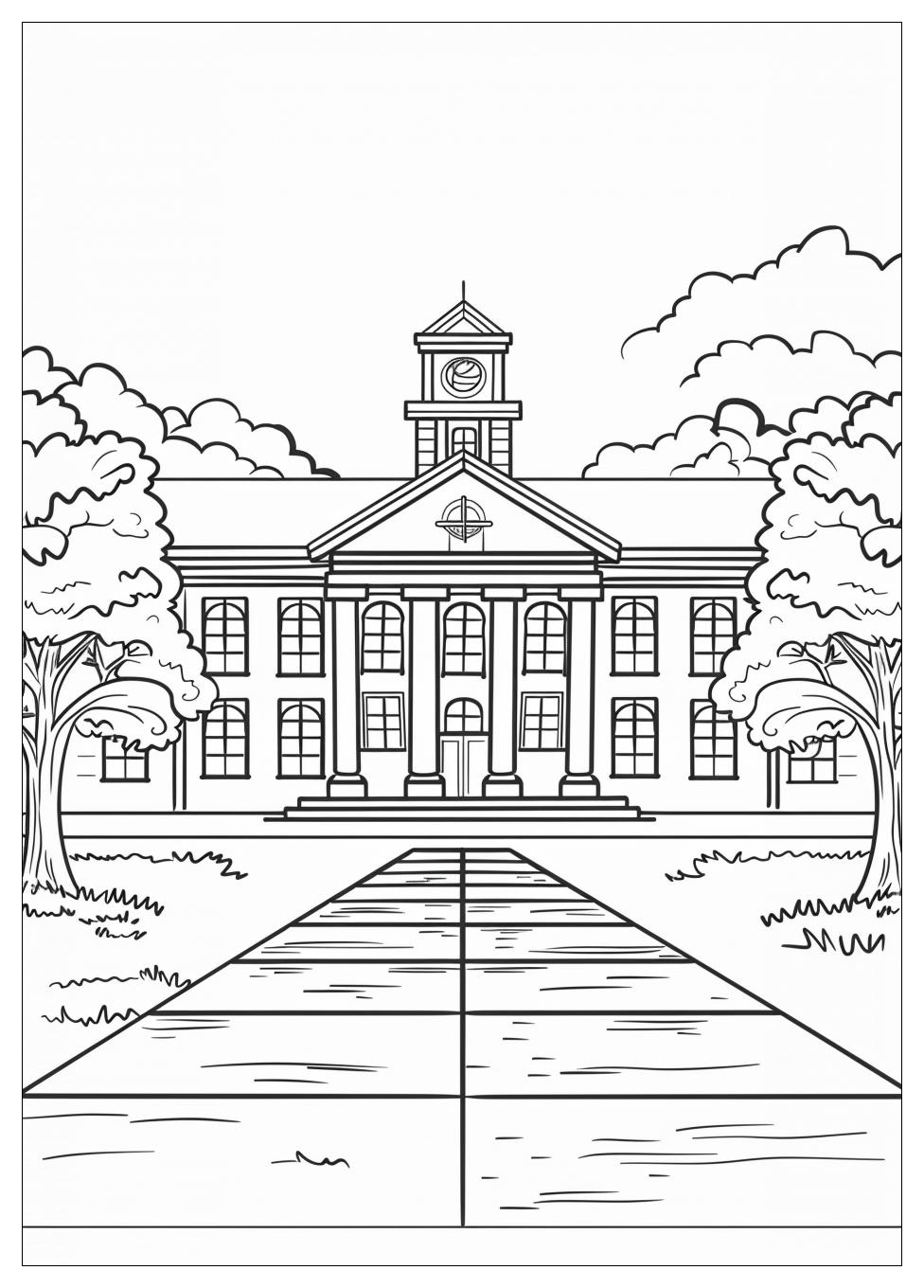 High School Coloring Pages-1