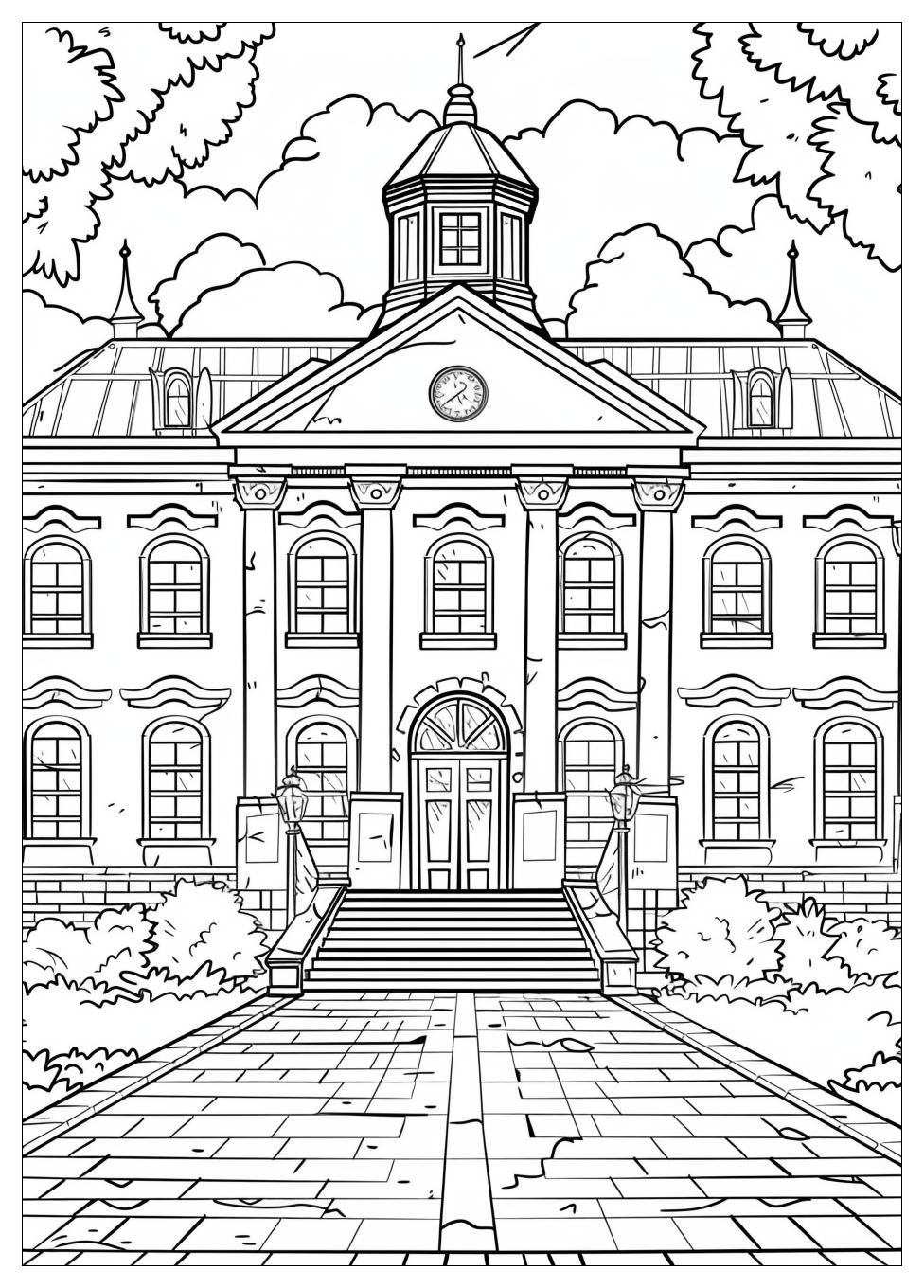 High School Coloring Pages-13