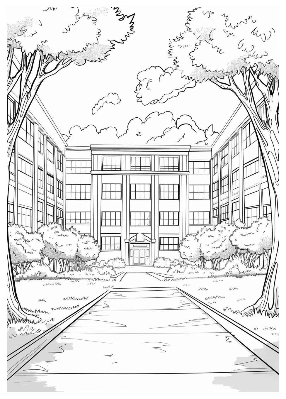 High School Coloring Pages-14