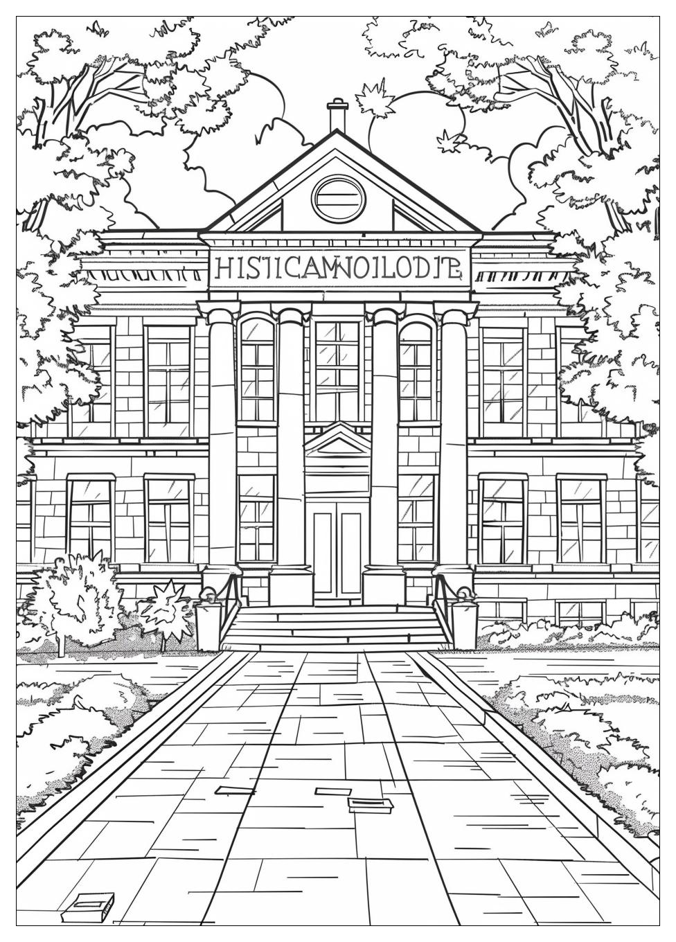 High School Coloring Pages-15