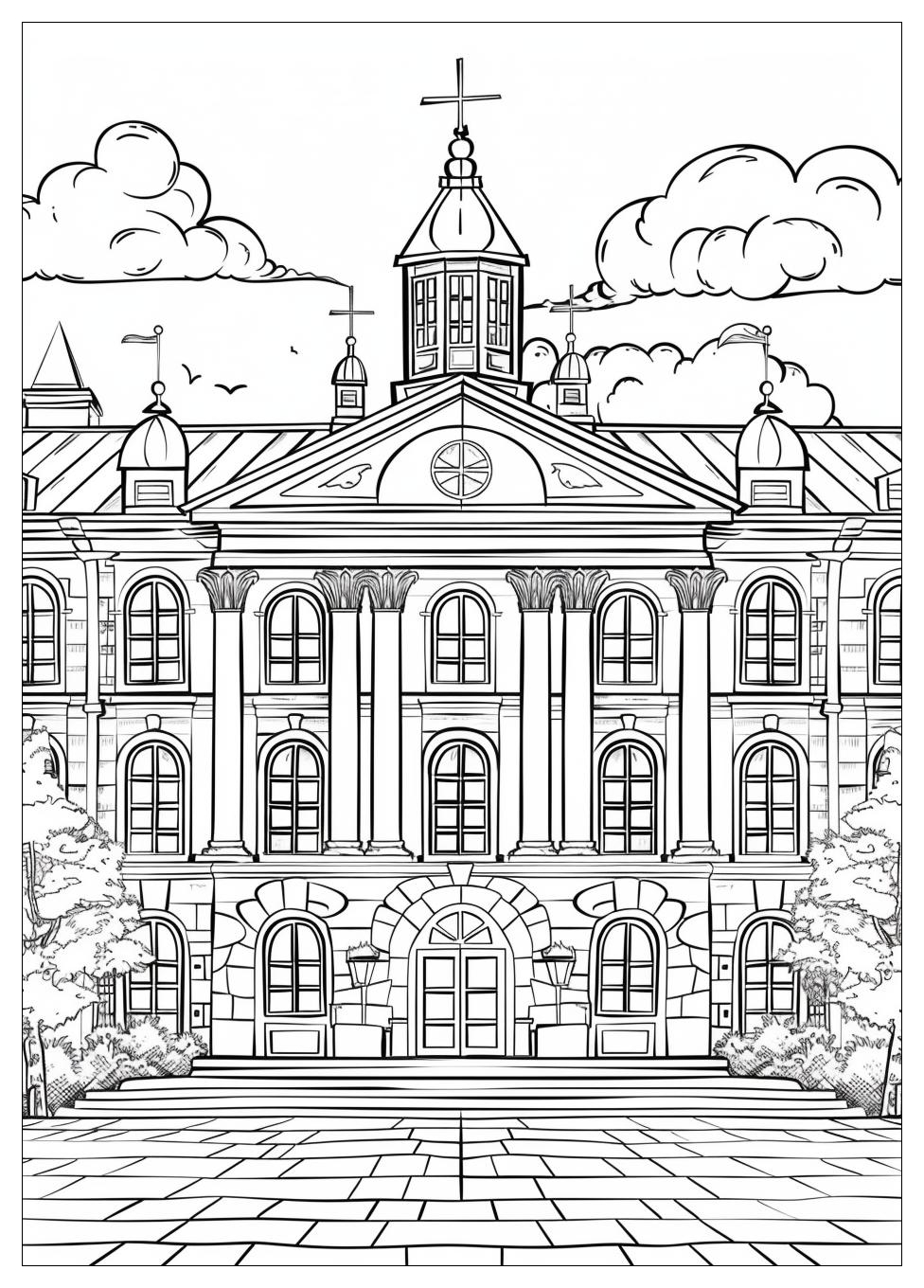 High School Coloring Pages-16