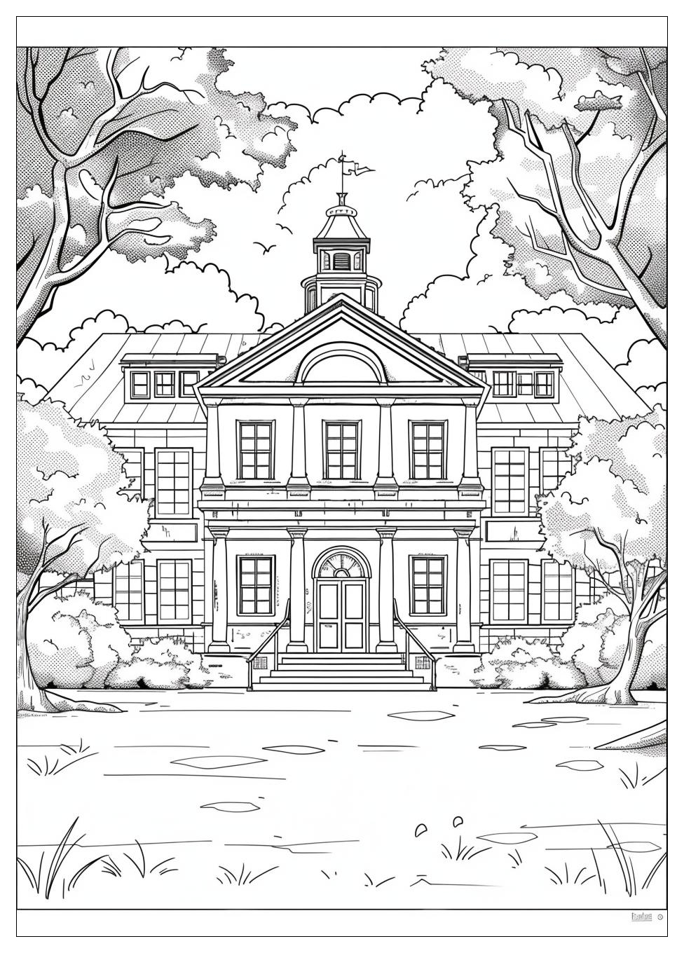 High School Coloring Pages-19