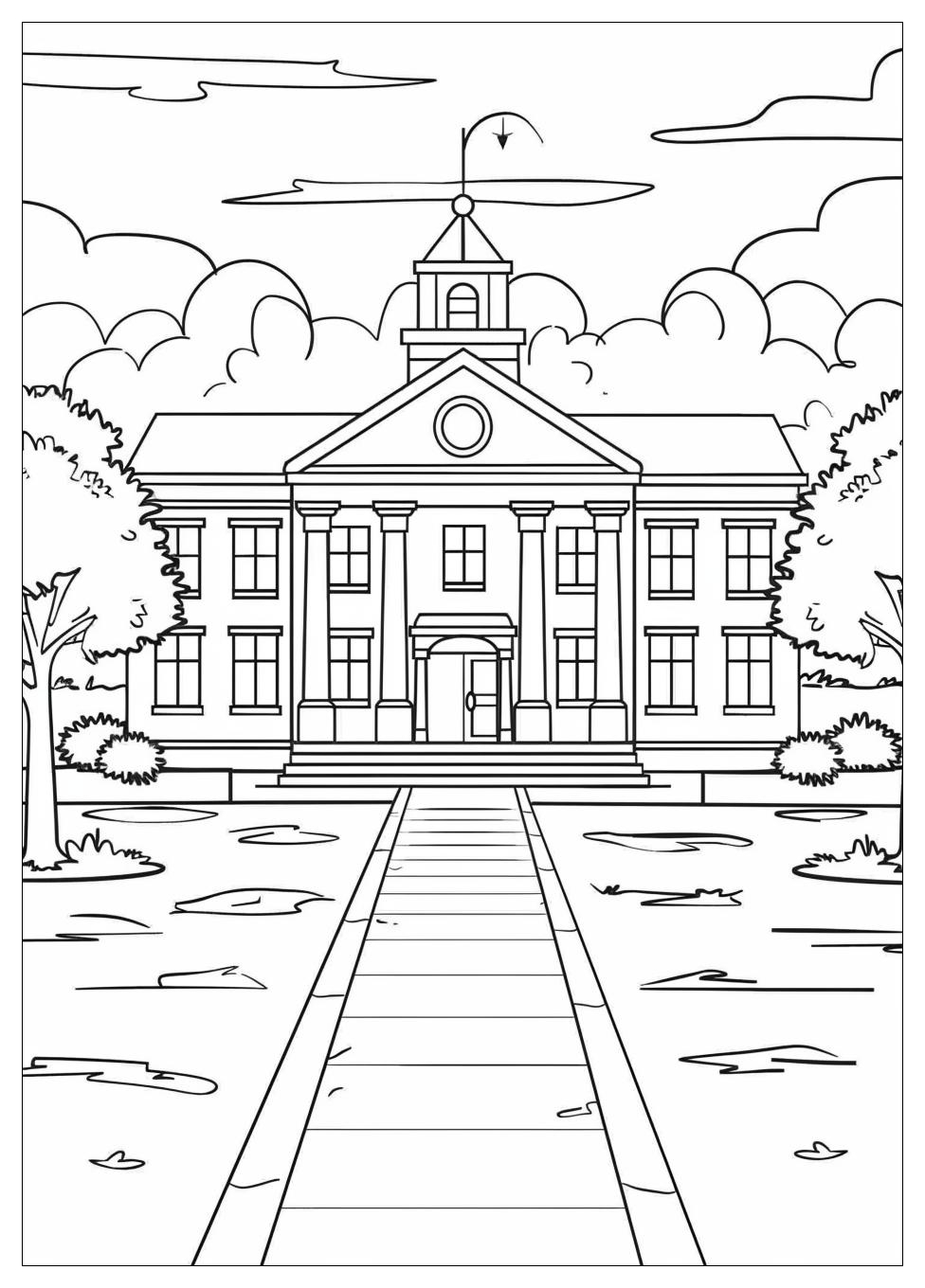 High School Coloring Pages-2