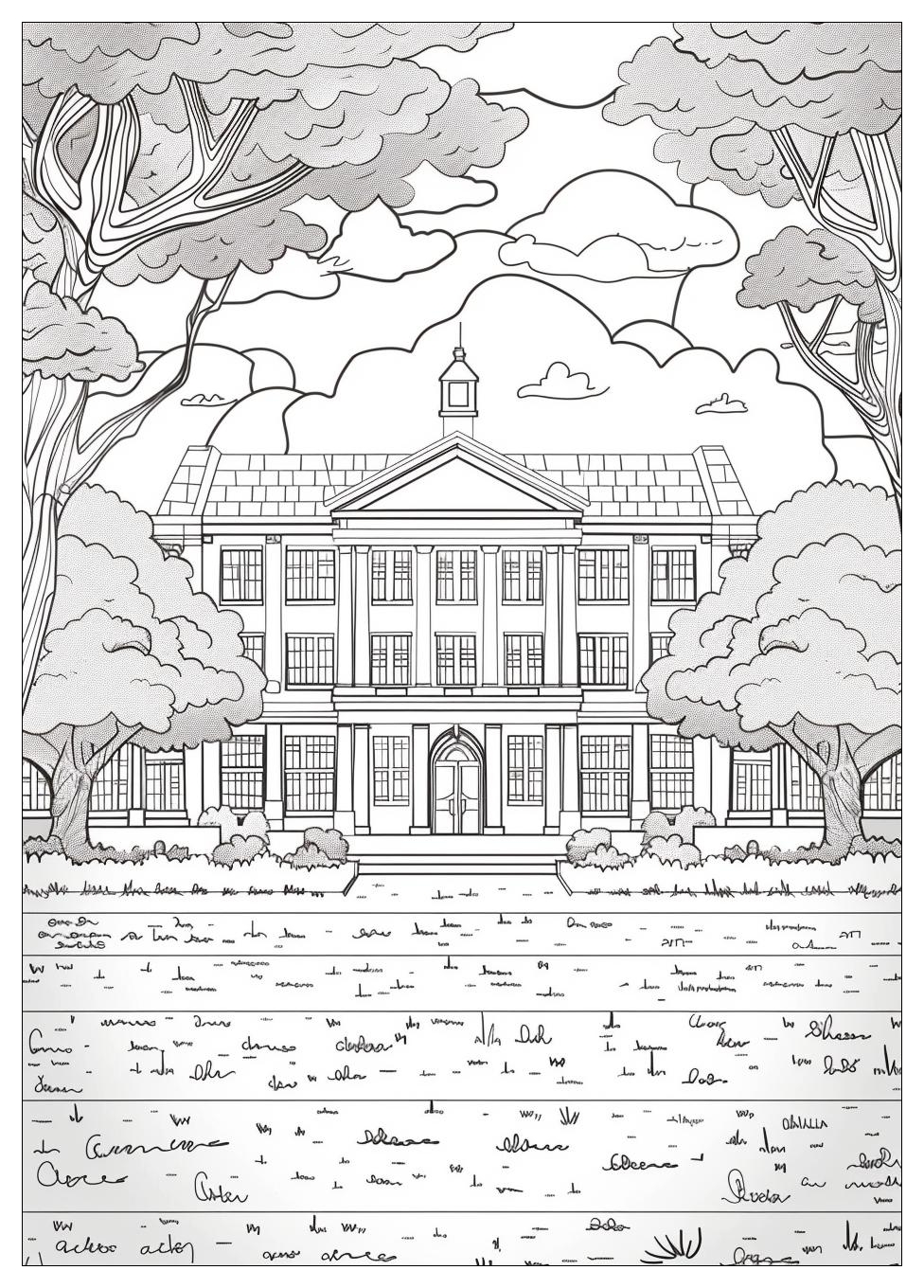 High School Coloring Pages-20