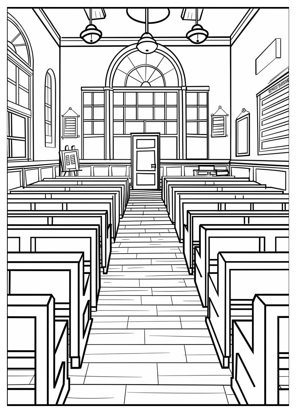 High School Coloring Pages-4