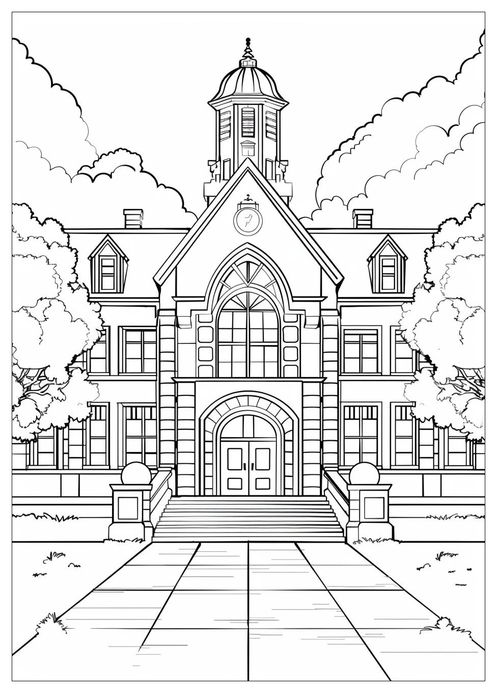 High School Coloring Pages-6