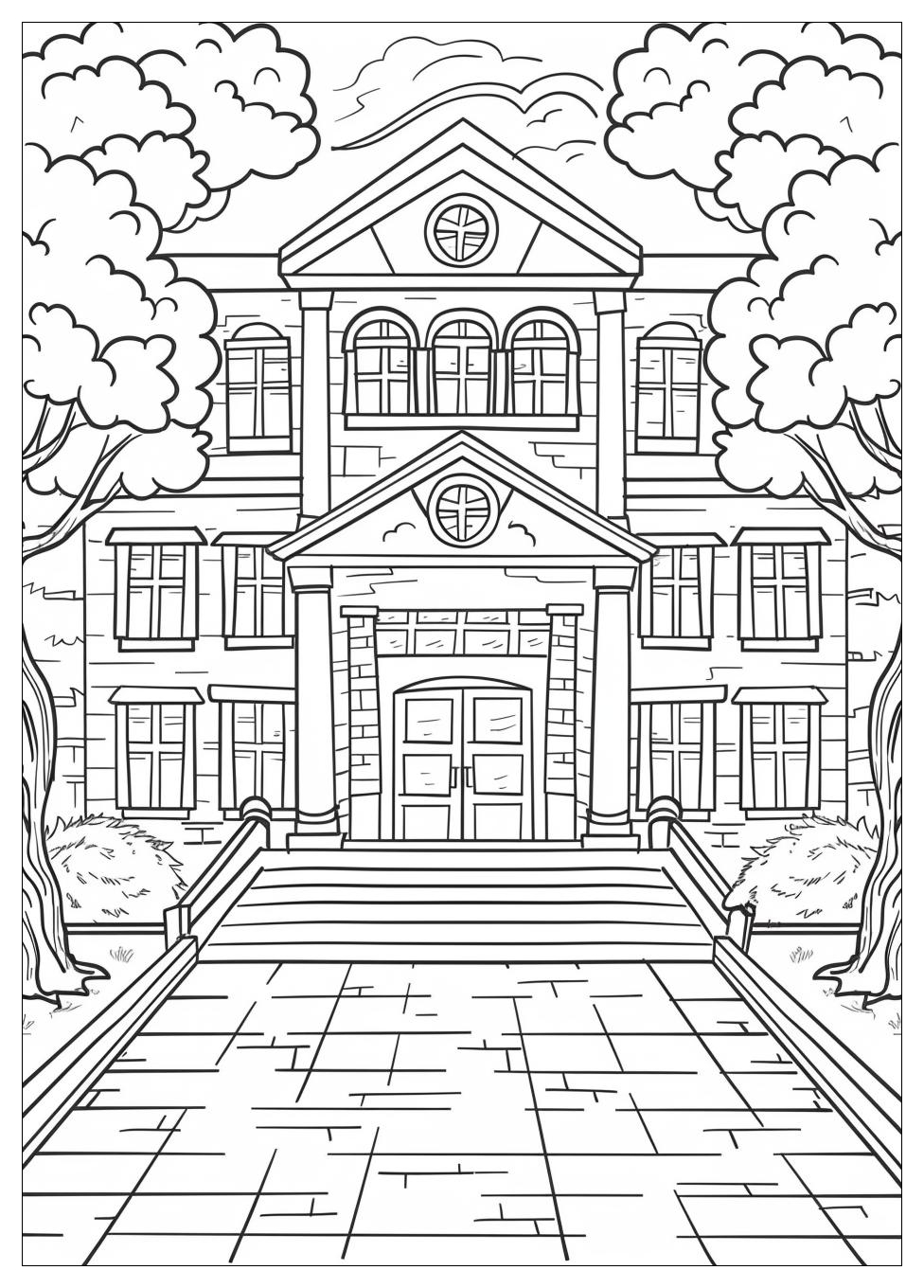 High School Coloring Pages-7