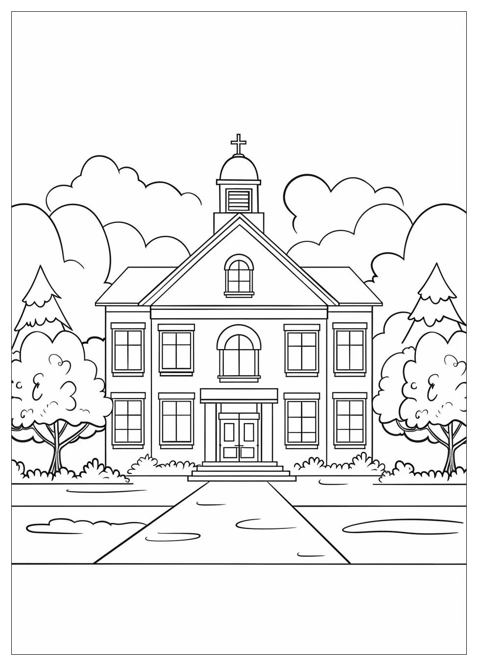 High School Coloring Pages-8