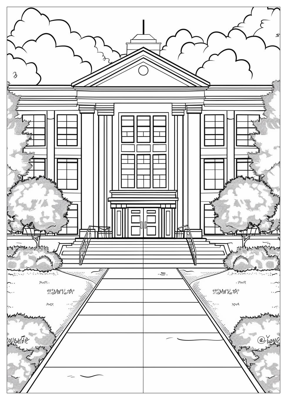 High School Coloring Pages-9