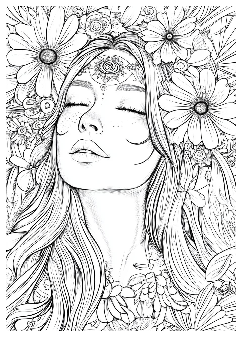 Hippie Coloring Pages-15