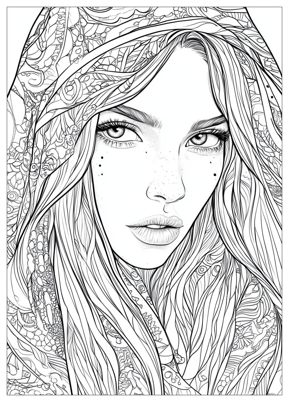 Hippie Coloring Pages-17