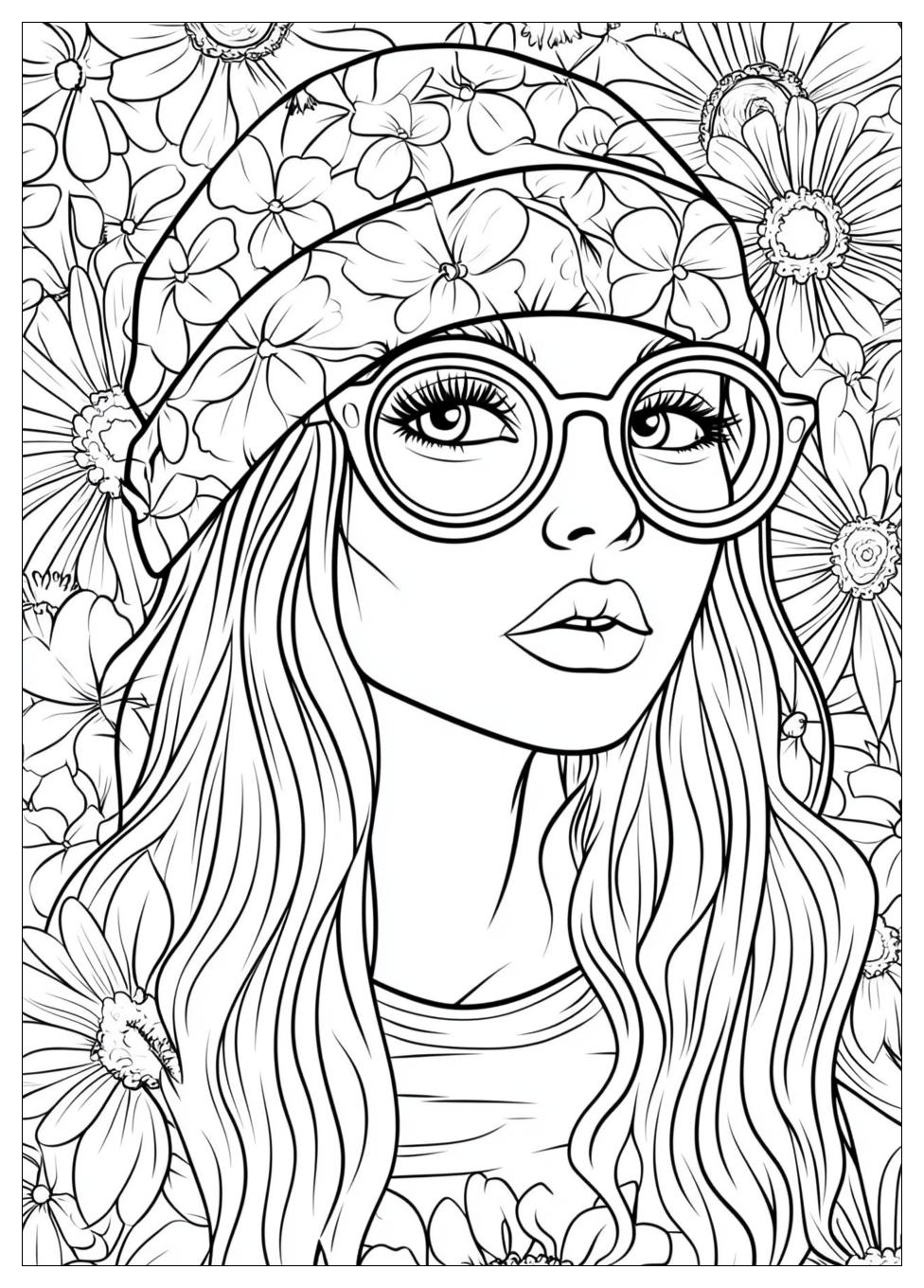 Hippie Coloring Pages-2