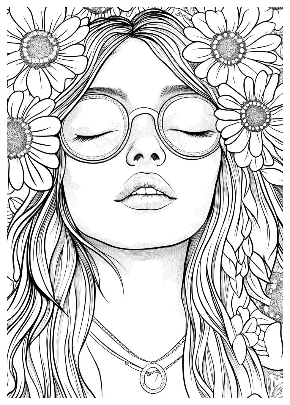 Hippie Coloring Pages-5