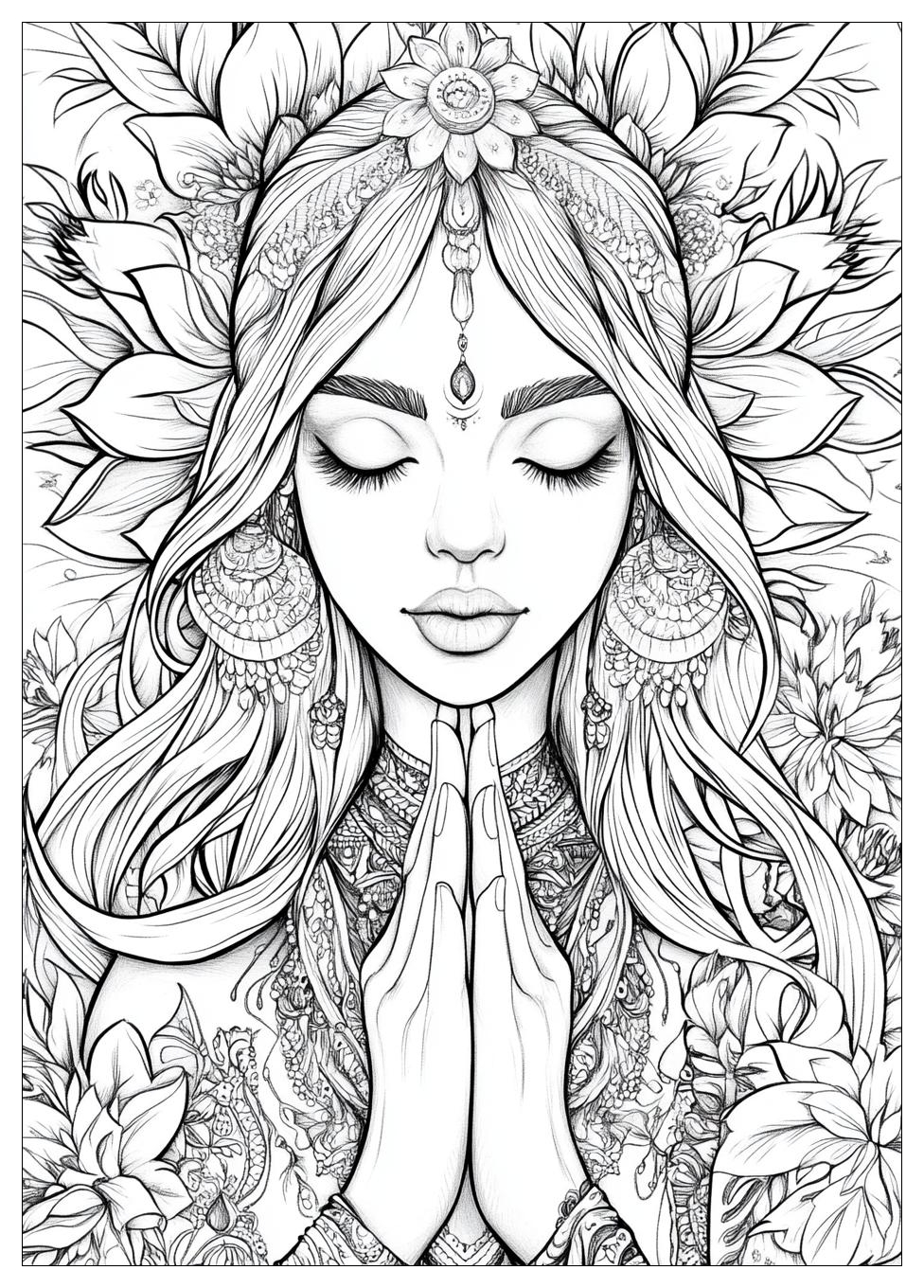 Hippie Coloring Pages-8