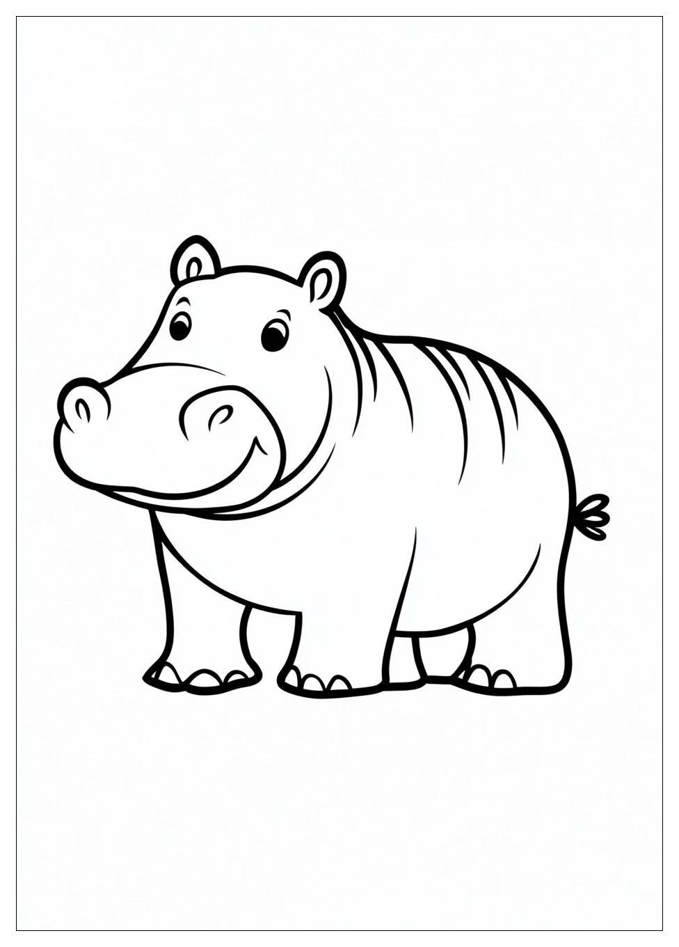 Hippo Coloring Pages-4