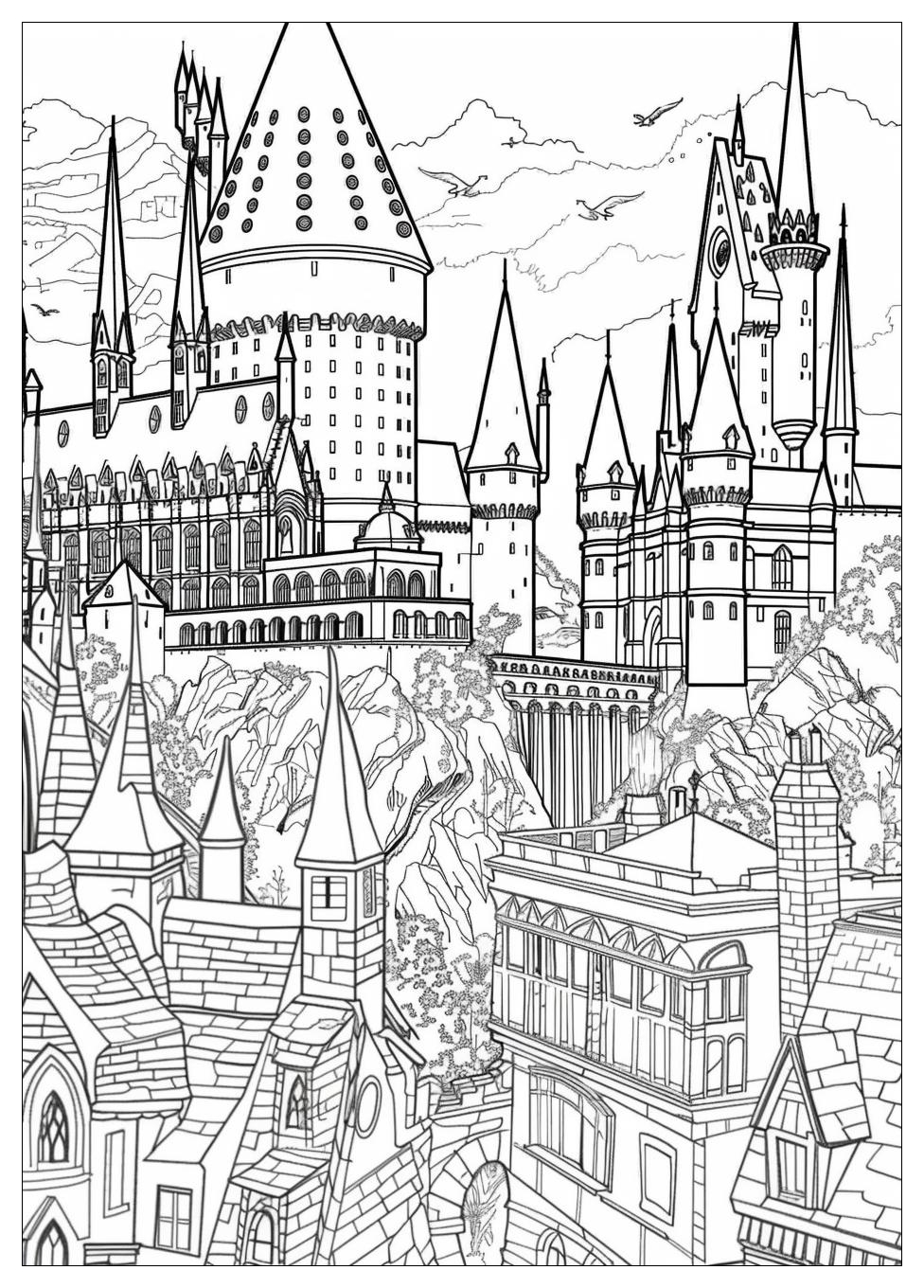 Hogwarts Coloring Pages-13