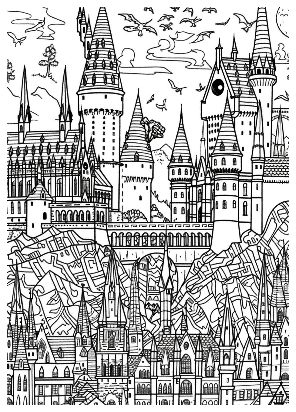 Hogwarts Coloring Pages-15