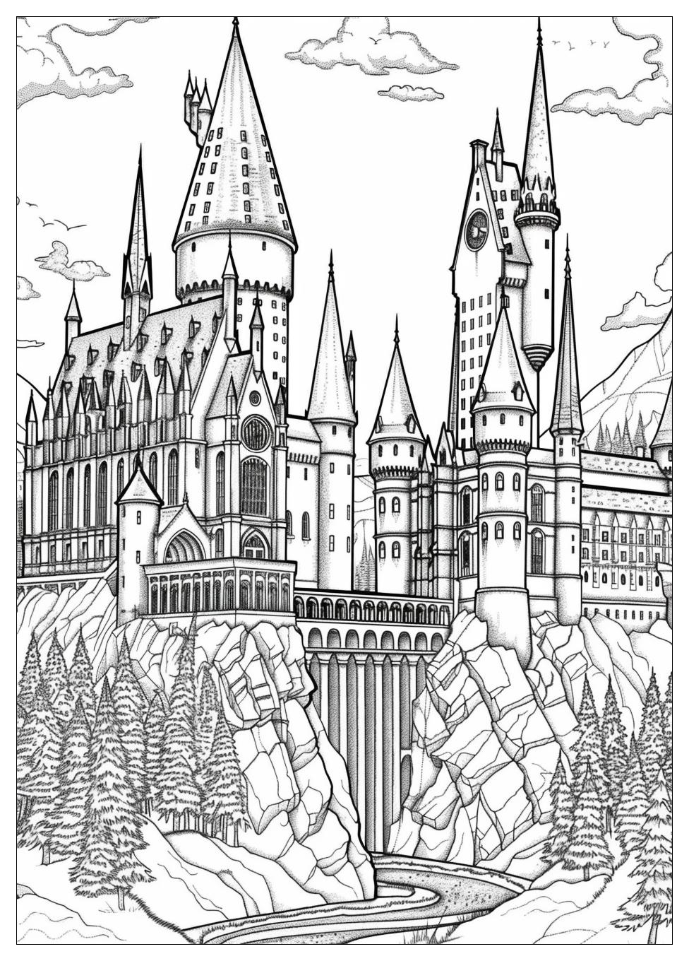 Hogwarts Coloring Pages-16