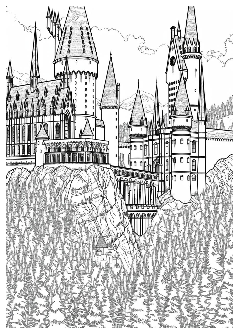 Hogwarts Coloring Pages-17