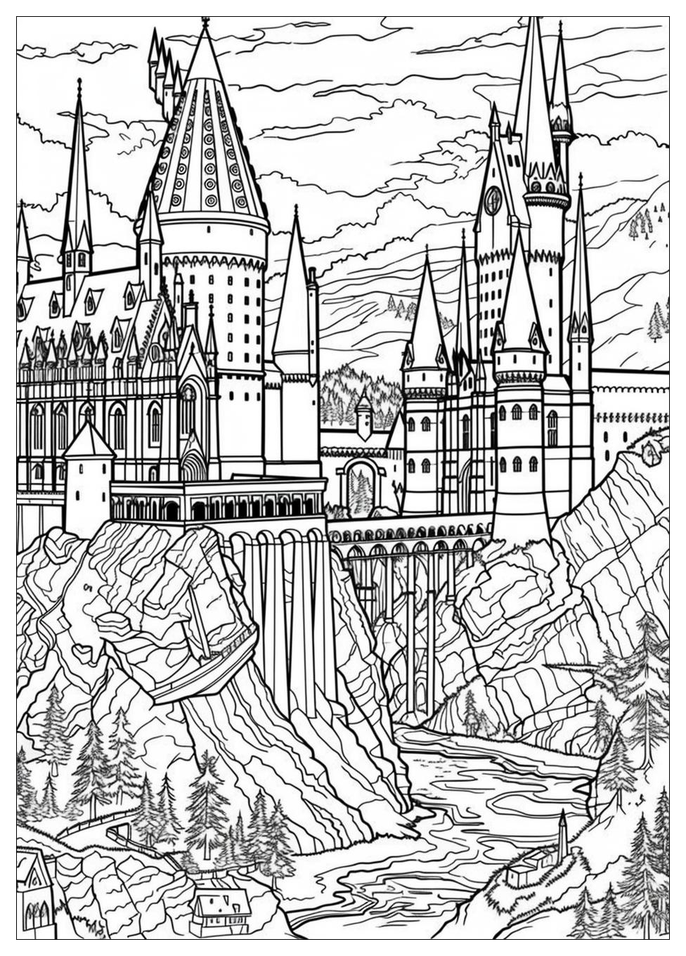 Hogwarts Coloring Pages-2