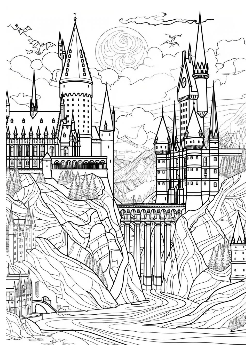 Hogwarts Coloring Pages-3