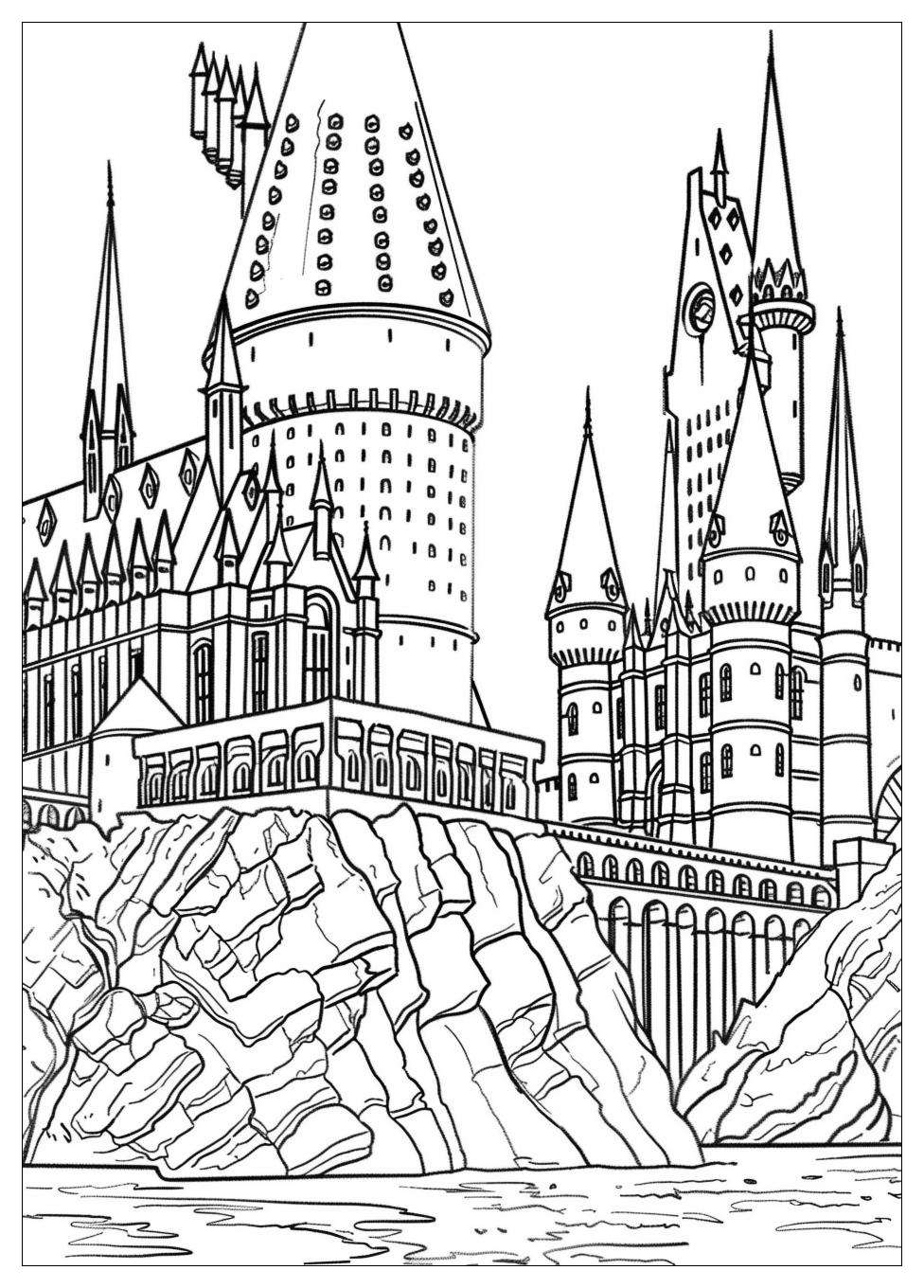 Hogwarts Coloring Pages-5