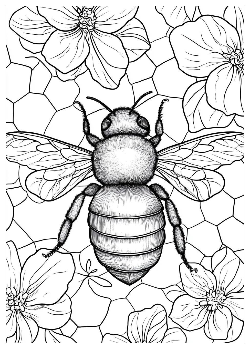 Honey Bee Coloring Pages-11
