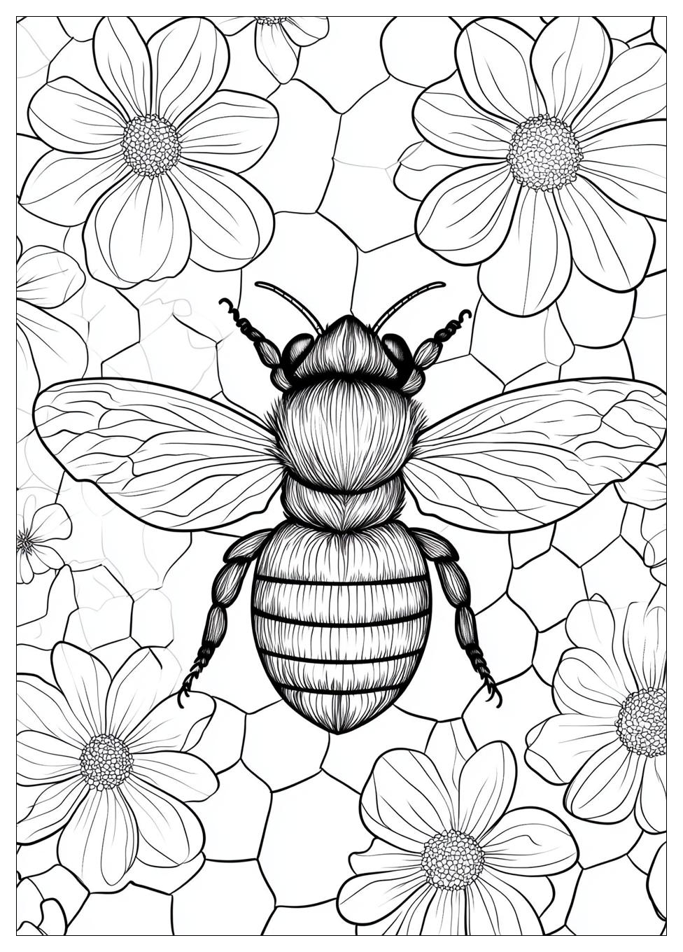 Honey Bee Coloring Pages-14