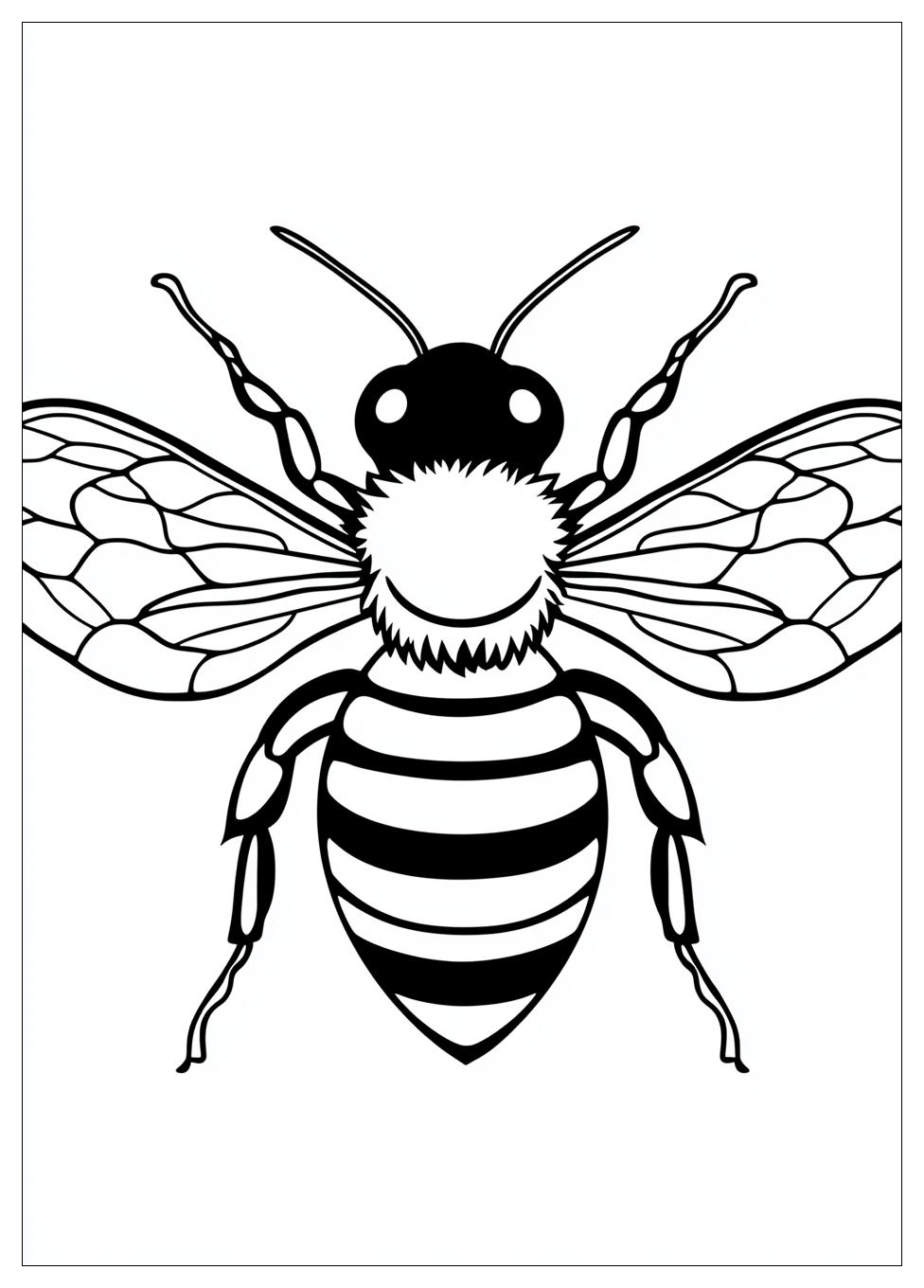 Honey Bee Coloring Pages-3