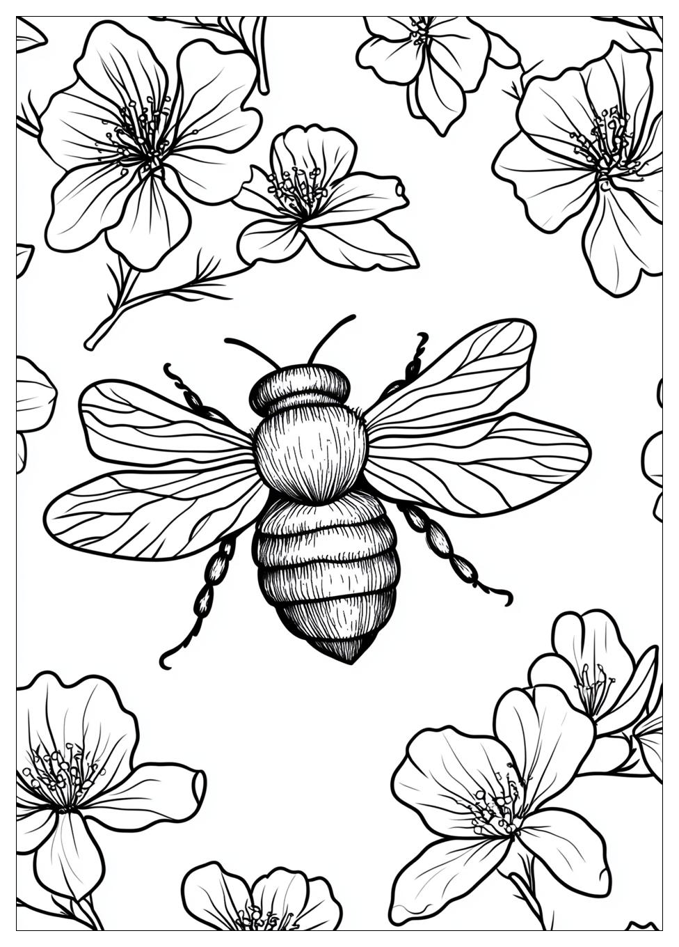 Honey Bee Coloring Pages-5
