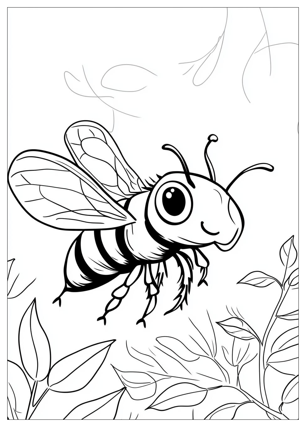 Honey Bee Coloring Pages-6