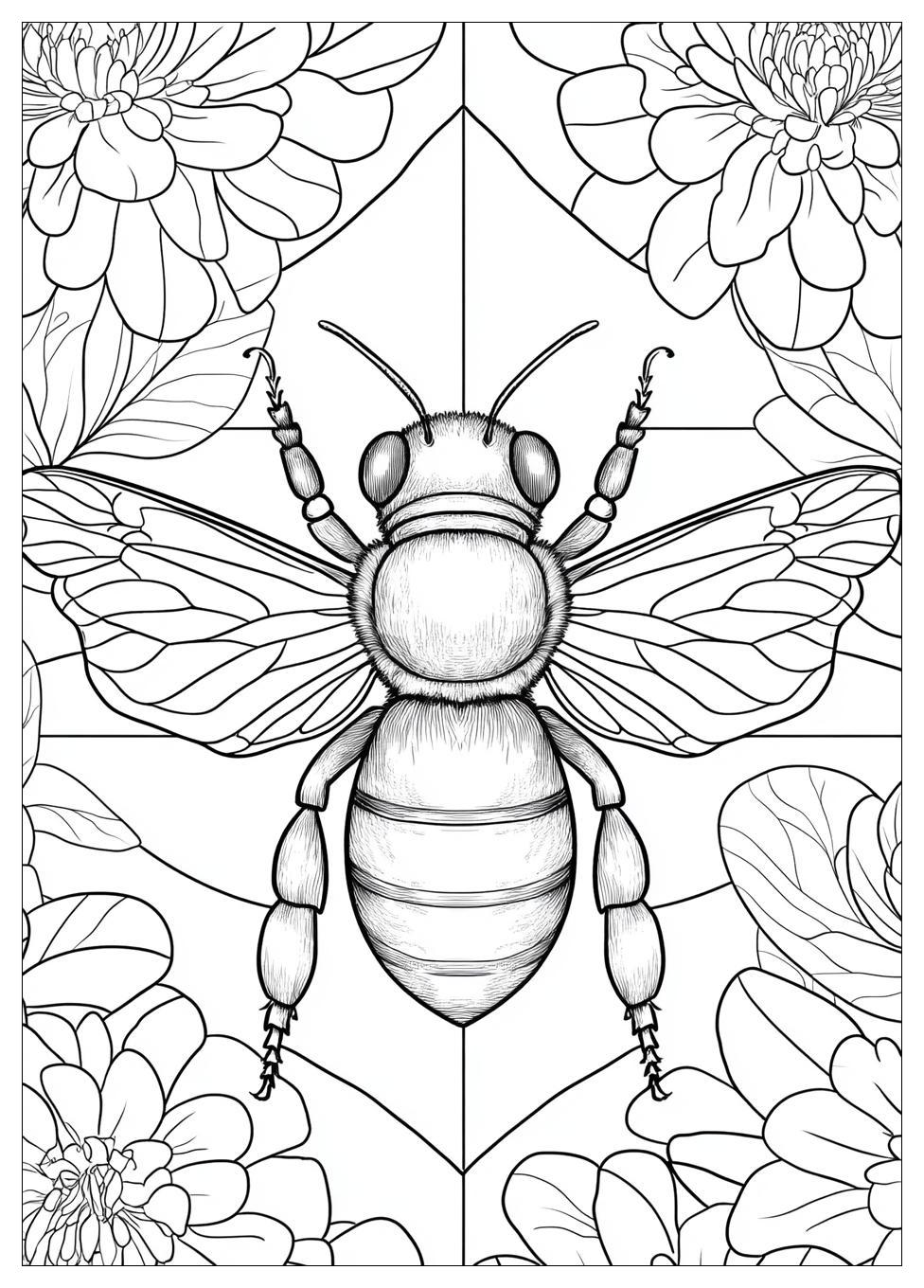 Honey Bee Coloring Pages-7